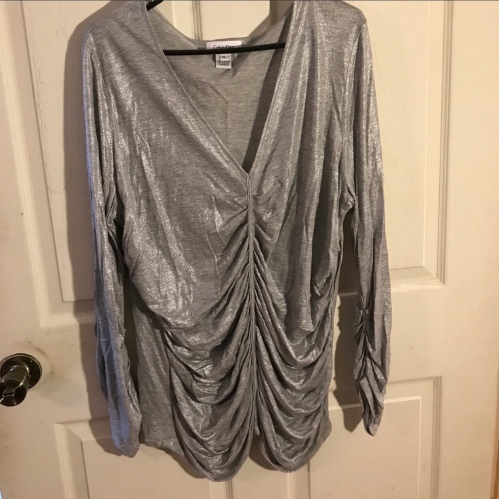 Gorgeous silver stretch shirt